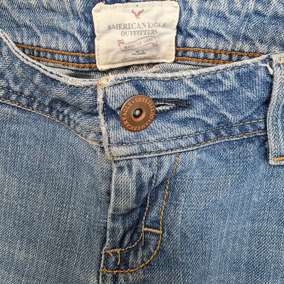 American Eagle Blue Jeans Women’s Size 10 Straight Leg Casual Denim - Picture 7 of 12
